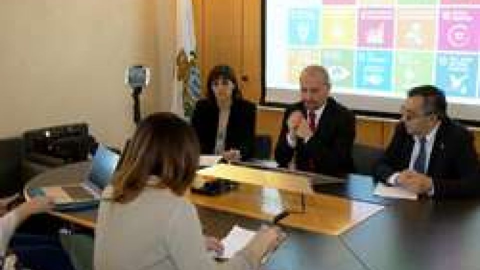 Presentazione Segretari Santi e MichelottiSan Marino verso l'Agenda 2030: sul Titano esperti dell'OMS