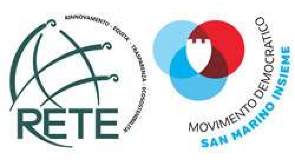 Loghi RETE e Movimento Democratico San Marino Insieme