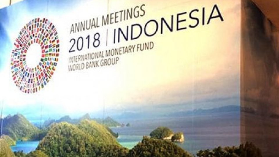 Meeting FMI a BaliAnnual Meetings: un membro della delegazione sammarinese incontra il Ministro Tria