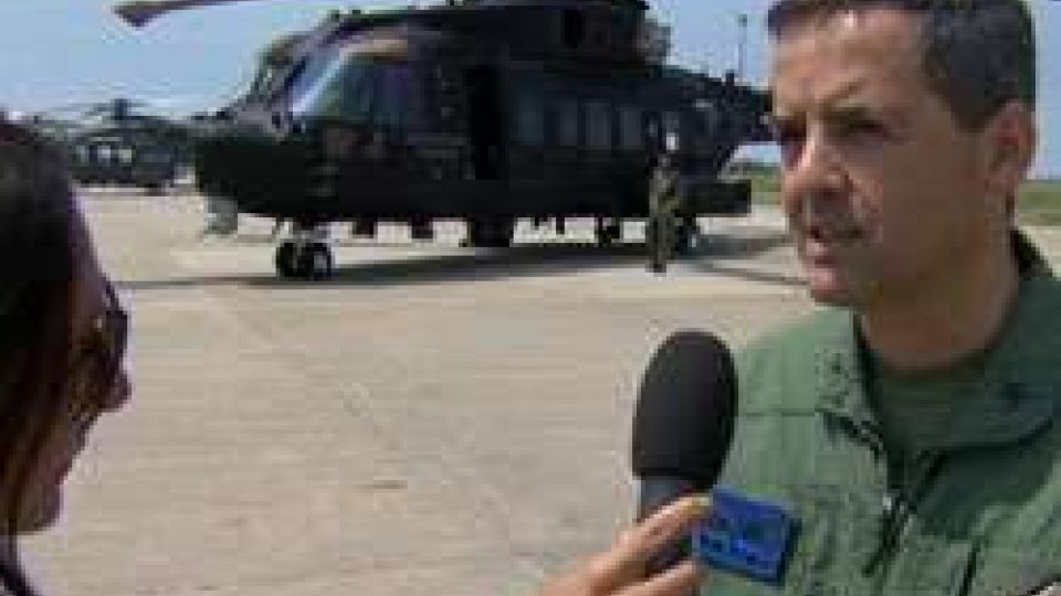 Nuovo elicottero dell'Aeronautica Militare presentato a CerviaNuovo elicottero dell'Aeronautica Militare presentato a Cervia