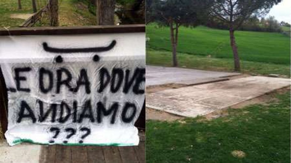 San Marino - Parco Ausa: rimossa la rampa da skate