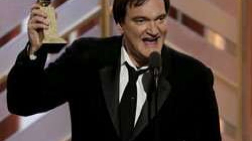 Quentin Tarantino ritira il Golden GlobeGolden Globes: Morricone vince miglior colonna sonora per "The Hateful Height"