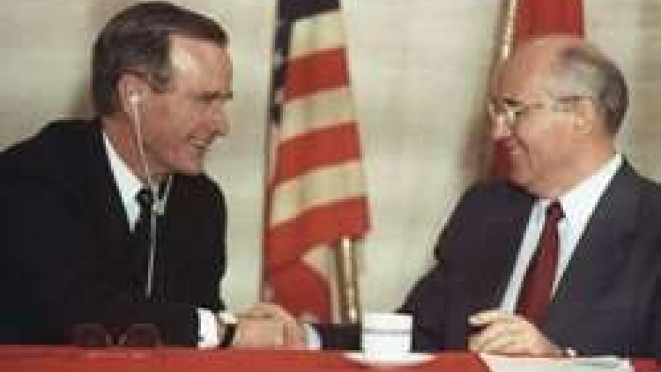 George Bush e Mikhail Gorbaciov