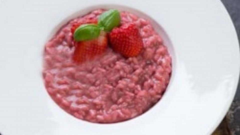 Risotto con Fragole e Ciliegie in Crema