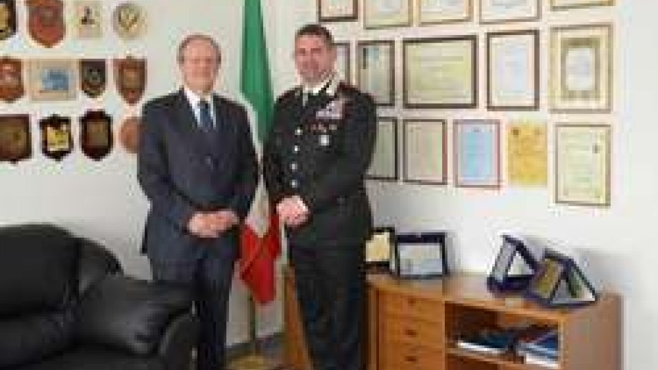 L'Ambasciatore d'Italia presso la Repubblica di San Marino Guido Cerboni in visita dai Carabinieri