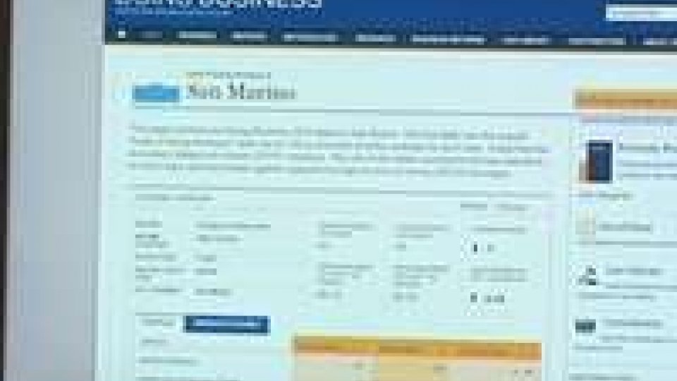 San Marino irrompe nella classifica del programma di Doing Business della banca mondialeSan Marino irrompe nella classifica del programma di Doing Business della banca mondiale
