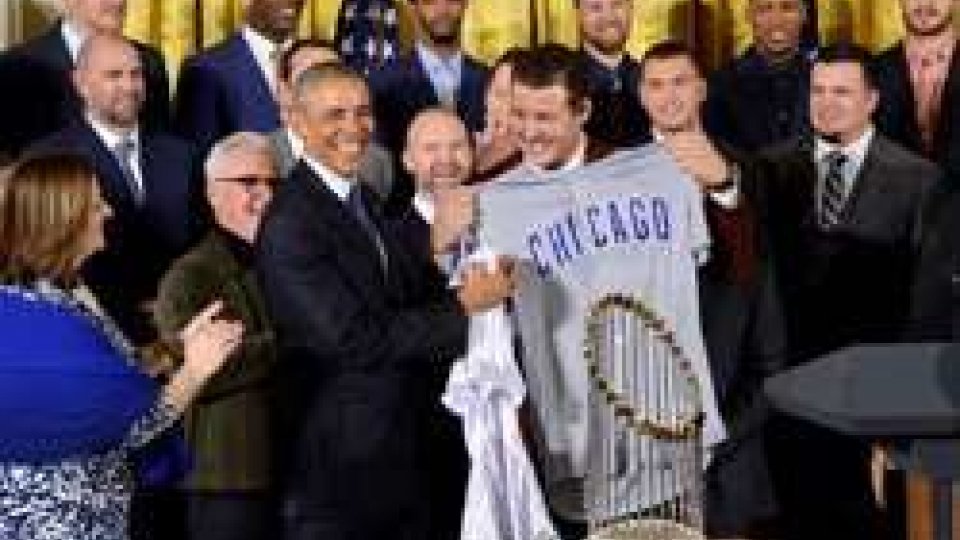 Chicago Cubs alla Casa Bianca per l'ultimo evento ufficiale di Barack Obama