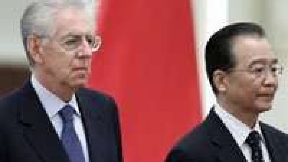 Politica italiana. Monti incontra a Pechino Wen Jibao