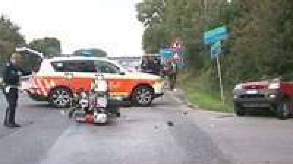 Incidente sulla consolare Rimini-San Marino: auto contro moto