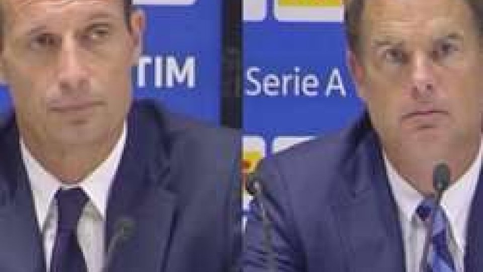 Massimiliano Allegri e Frank De BoerInter-Juve 2-1, i bianconeri perdono la vetta