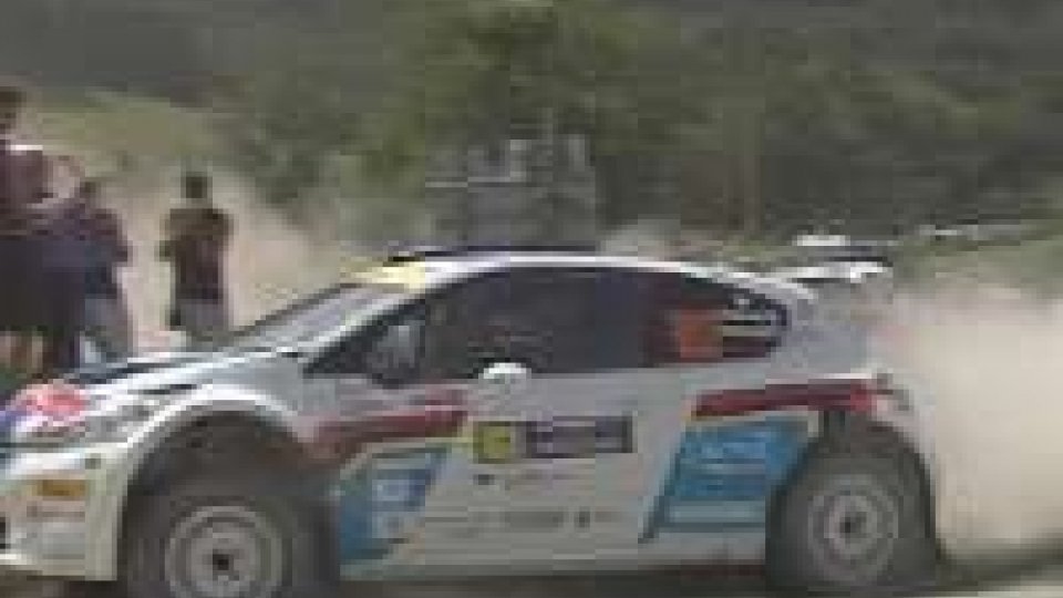 Al termine della terza prova speciale della seconda tappa, Umberto Scandola è al comando del Rally di San Marino
