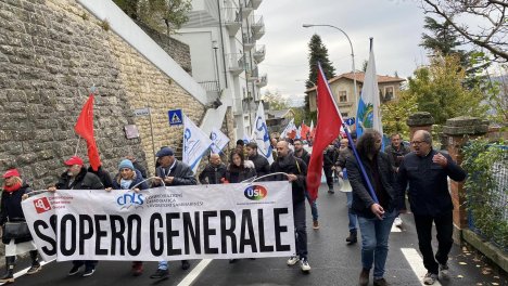 Lo sciopero generale a San Marino