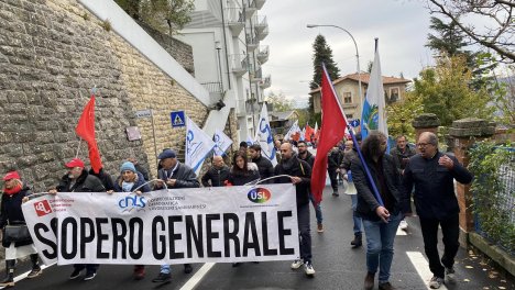 Lo sciopero generale a San Marino