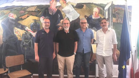 Provincia di Pesaro e Urbino, da sx a dx: Gabriele Geminiani, Giuseppe Paolini, Marco Domenicucci e Sandro Di Massimo