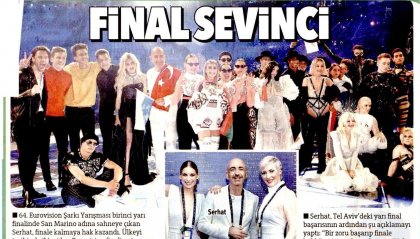 Serhat: i quotidiani turchi celebrano il passaggio alla finale