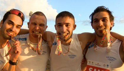La 4x100 è d'oro con Balducci, Gasperoni, Molinari e Sansovini