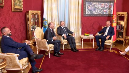 San Marino e Montenegro più vicine. Il presidente Dukanovic: “Pronti a collaborare in ambito economico, culturale e turistico"