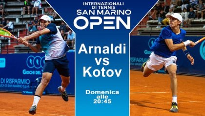 San Marino Open: Arnaldi - Kotov per il titolo in diretta dalle 20:45 su San Marino RTV