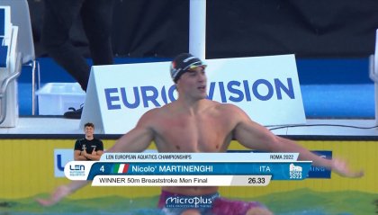 Con Martinenghi e Panziera il nuoto azzurro è ancora d'oro