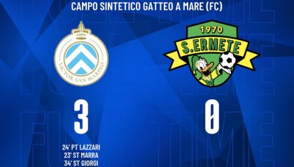 Eccellenza e Promozione: Victor San Marino-Sant'Ermete 3-0
