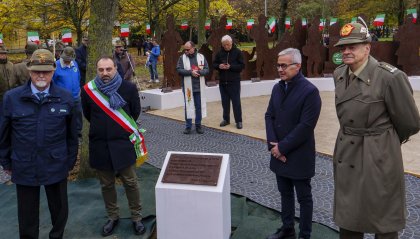 Inaugurato il monumento per 150/o nascita Corpo Alpini
