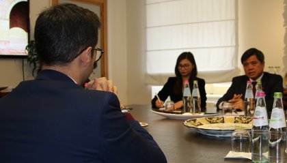 Il Segretario di Stato Fabio Righi a colloquio con il viceministro vietnamita Tran Thanh Nam