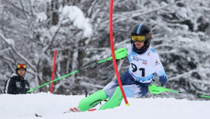 Mattia Beccari chiude 72' lo slalom speciale
