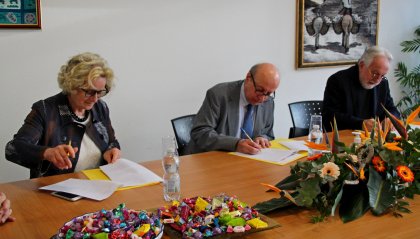 Firma dell’accordo quadro tra Università degli Studi della Repubblica di San Marino, Titancoop e Fondazione XXV Marzo