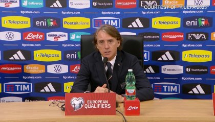 Mancini: "Retegui, non conosce nulla del nostro calcio, va aspettato. Mi è piaciuto molto il secondo tempo dell'Italia"