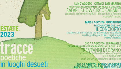 A San Marino: "Tracce Poetiche in Luoghi Desueti"