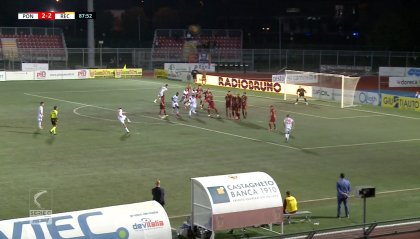 Pari con gol (2-2) tra Pontedera e Recanatese