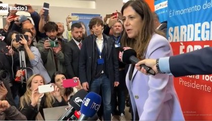 Todde esulta: "Sono il primo presidente donna della Sardegna"