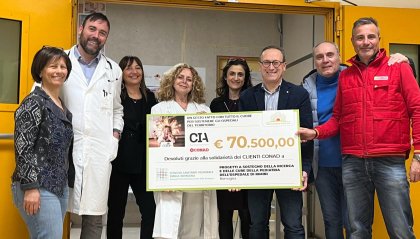 Commercianti Indipendenti Associati – Conad Romagna: al day hospital pediatrico e oncoematologico dell’ospedale Infermi 70.500 euro frutto dell’iniziativa natalizia