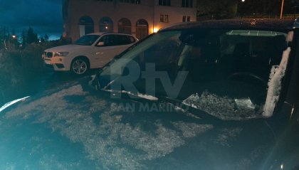 San Marino: "spolverata" di neve nella notte
