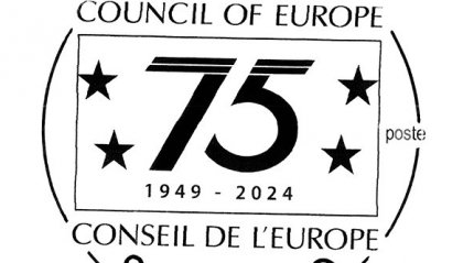 San Marino dedica un annullo speciale ai 75 anni del Consiglio d'Europa