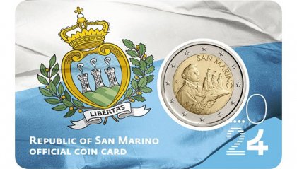 Poste San Marino DFN presenta la coin card dedicata alla bandiera della Repubblica di San Marino