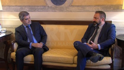 San Marino Brasile: incontro tra il Segretario Luca Beccari e l'Ambasciatore Renato Mosca