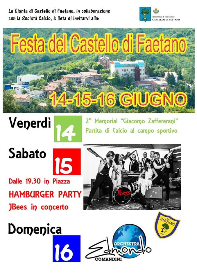 Festa del Castello di Faetano - Hamburger Party 2019