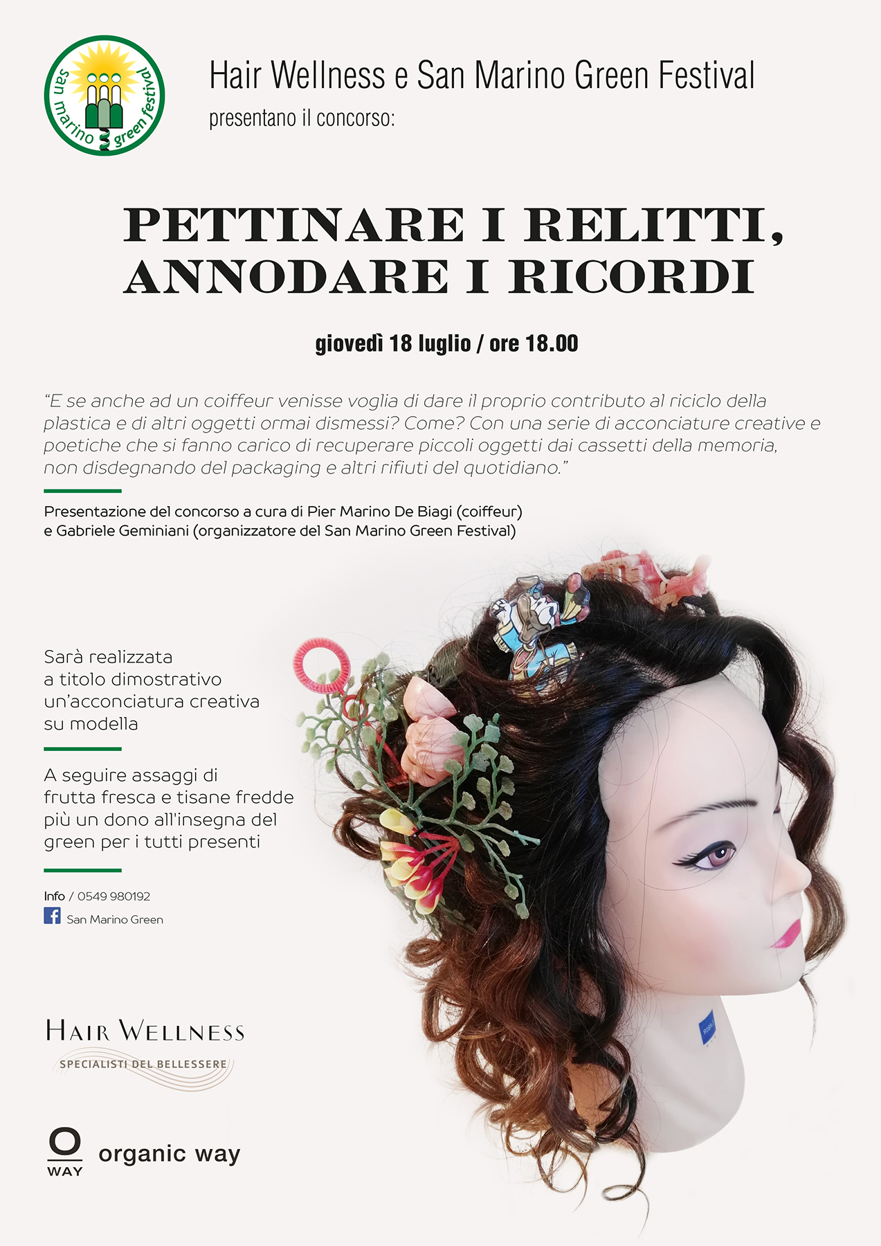 San Marino Green porta l’arte del riciclo nel Salone di Hair Wellness