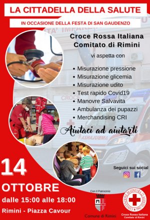 San Guadenzio: la Croce Rossa Italiana Comitato di Rimini scende in piazza per festeggiare