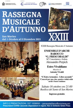 ESTRO VIVALDIANO - XXIII Rassegna Musicale d’Autunno 2021