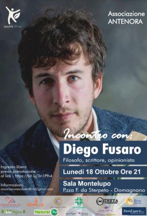 Associazione Salute Attiva: incontro con Diego Fusaro