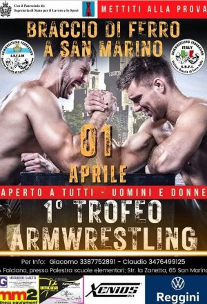 Braccio di ferro a San Marino - 1° trofeo armwrestling