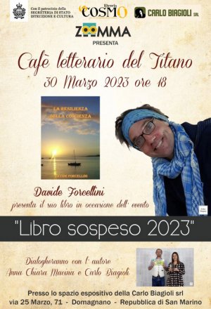 Davide Forcellini protagonista de “Il caffè letterario del Titano”