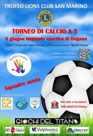 Calcio a 5 - Trofeo Lions Club San Marino